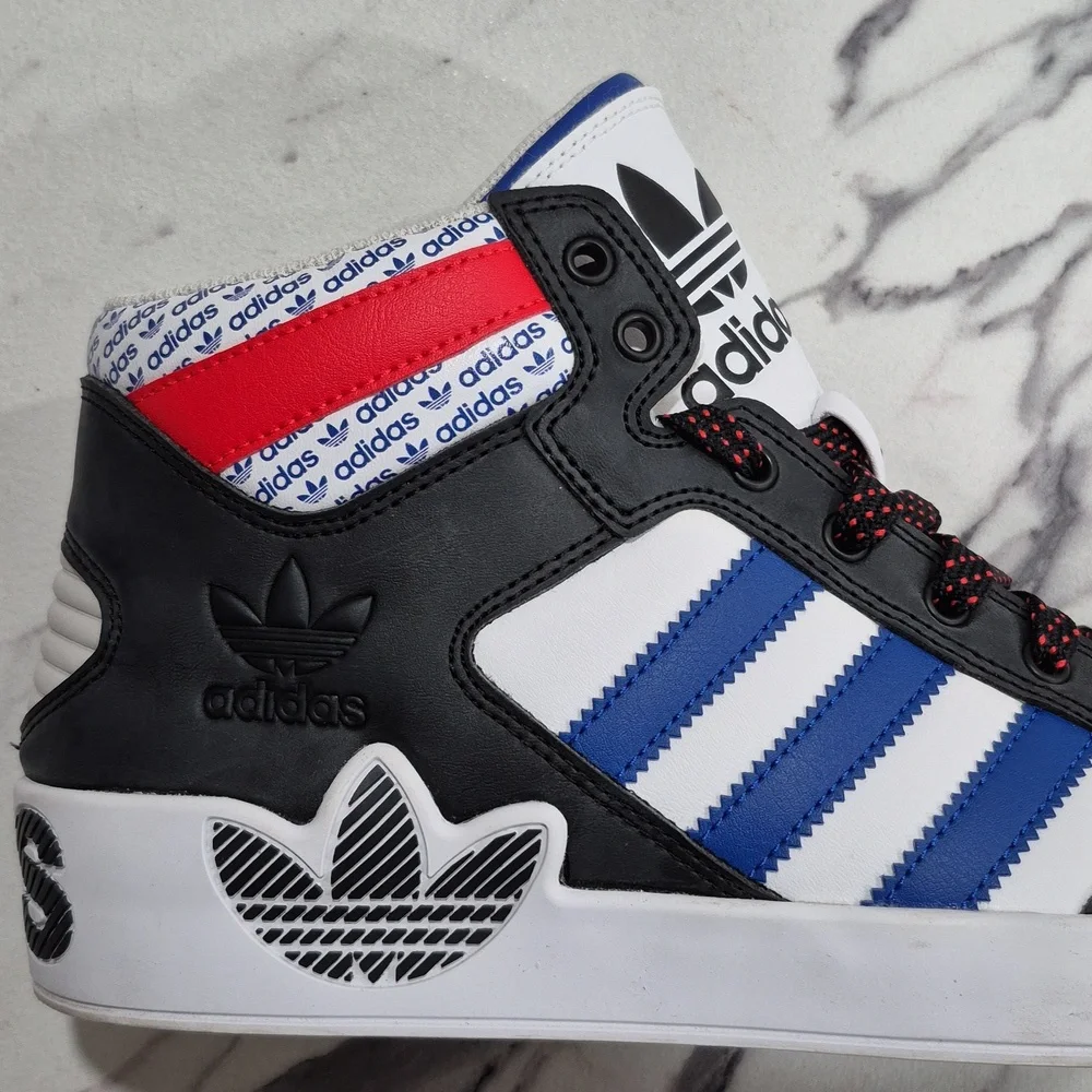 Adidas Transmission Pack Hi Top Hard Court Basketball Sneakers, Mens 9 White - Picture 11 of 15